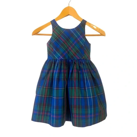 Polo Ralph Lauren | Dresses | Polo Ralph Lauren Sateen Tartan Plaid Full  Skirted Party Dress | Poshmark